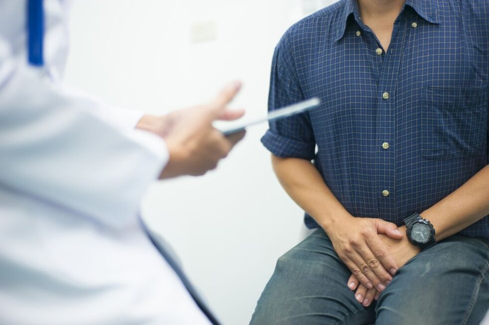 Visiting a doctor for prostatitis