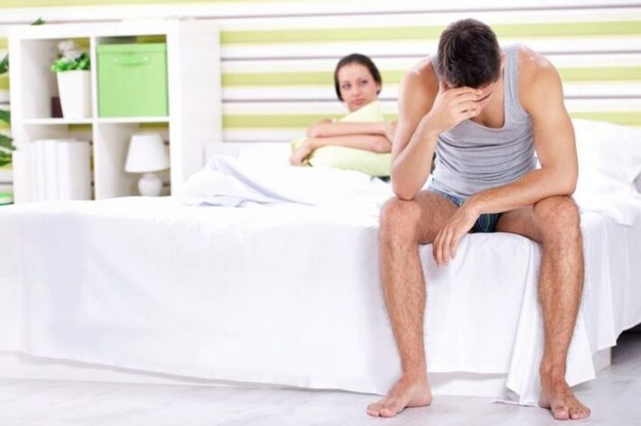 A person worries about alarming signs of prostatitis