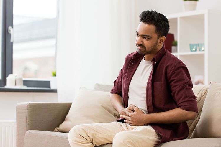 A man experiences the first symptoms of prostatitis